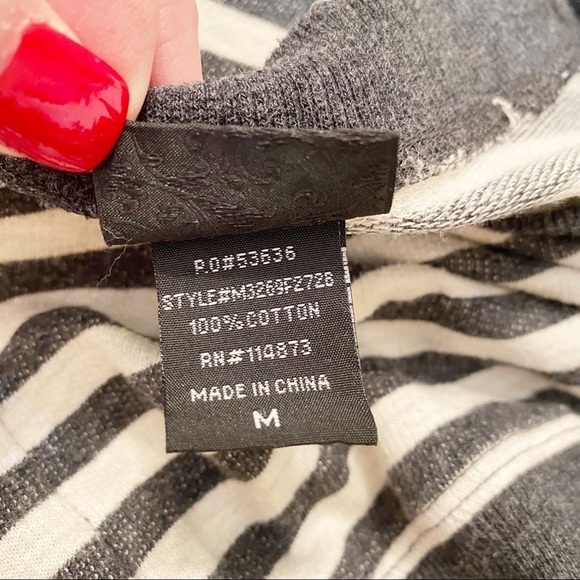 Daytrip Embroidered Sleeves Striped Top - Medium - Picture 6 of 10